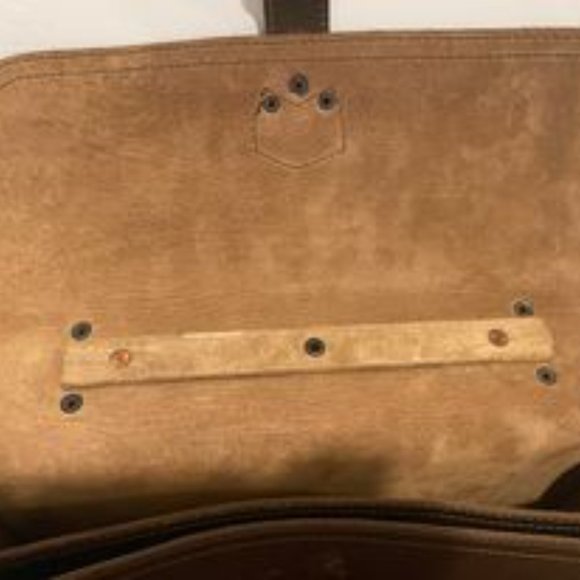 Saddleback Leather Thin Front Pocket Leather Briefcase Dark Coffee Brown - Picture 8 of 11